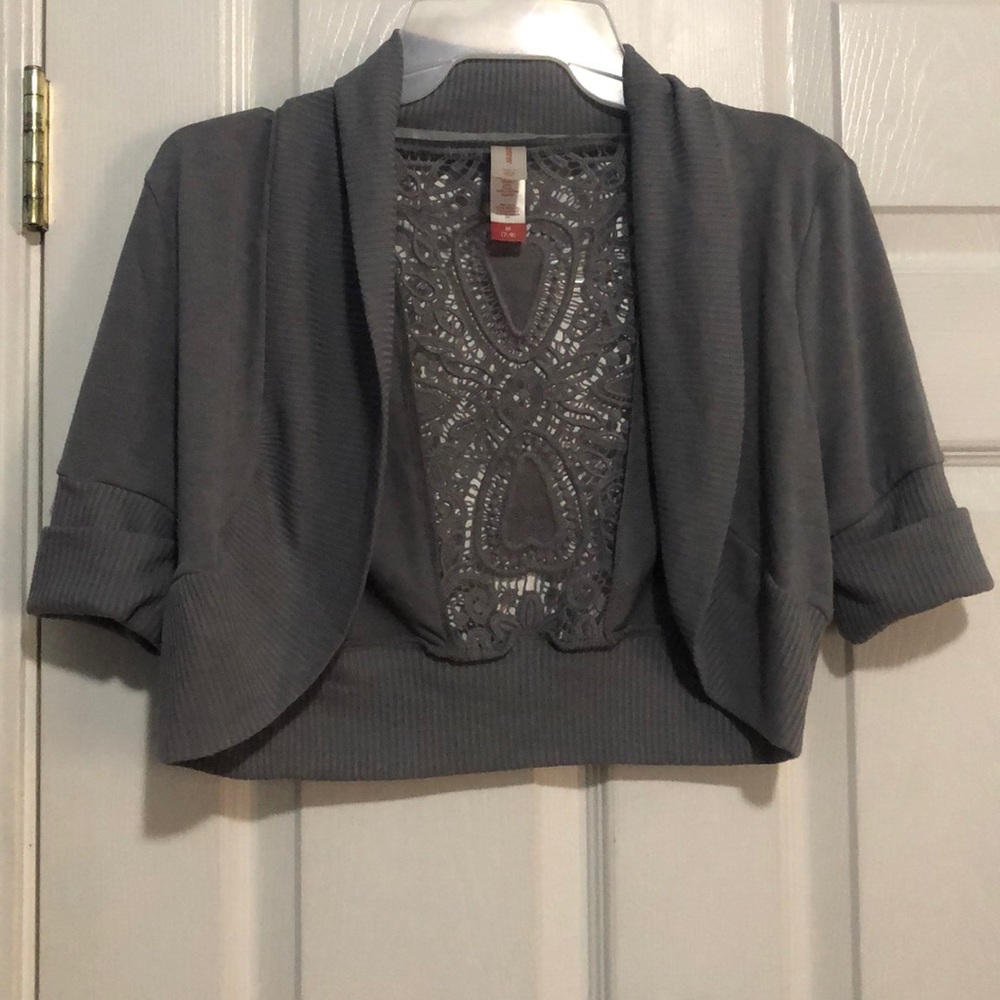 Gray Shrug Sweater